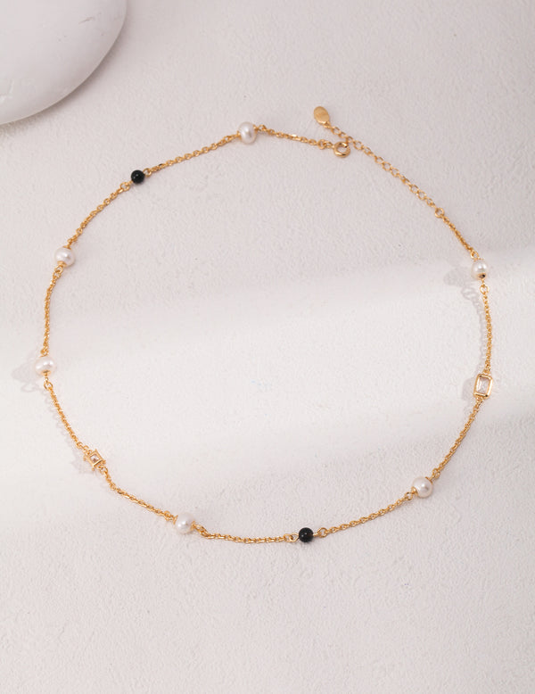 Sterling Silver Bead Necklace