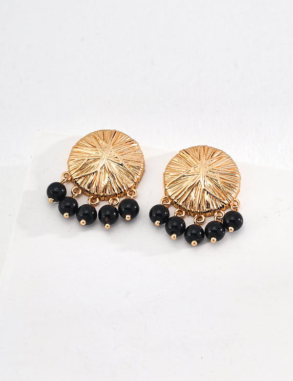 Sterling Silver Black Onyx Earrings